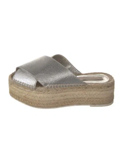 Pre-owned Stella Mccartney Leather Braided Accents Espadrilles