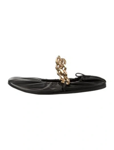 Pre-owned Stella Mccartney Leather Chain-link Accents Mules In Multi
