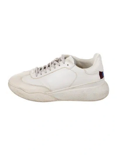 Pre-owned Stella Mccartney Leather Chunky Sneakers In White