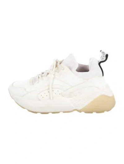 Pre-owned Stella Mccartney Leather Chunky Sneakers In White