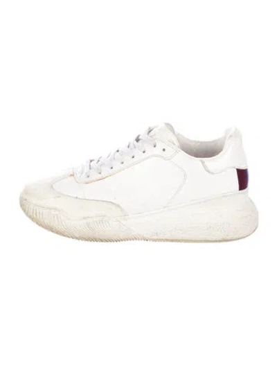 Pre-owned Stella Mccartney Leather Chunky Sneakers In White