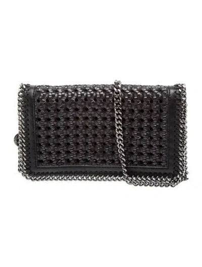 Pre-owned Stella Mccartney Leather Clutch In Black