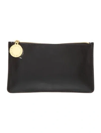 Pre-owned Stella Mccartney Leather Clutch In Black