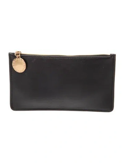 Pre-owned Stella Mccartney Leather Clutch In Black