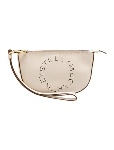 Pre-owned Stella Mccartney Leather Clutch In Neutrals