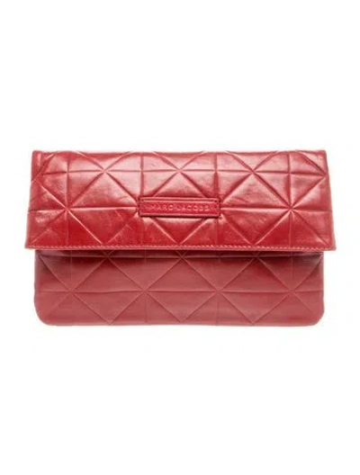 Pre-owned Stella Mccartney Leather Clutch In Red