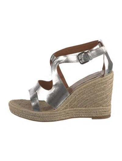 Pre-owned Stella Mccartney Leather Colorblock Pattern Espadrilles