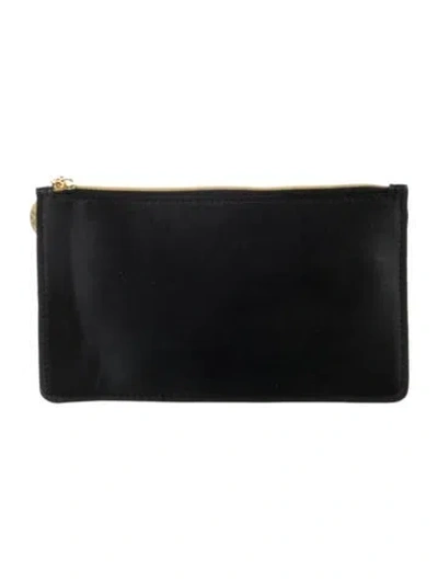 Pre-owned Stella Mccartney Leather Cosmetic Bag In Black