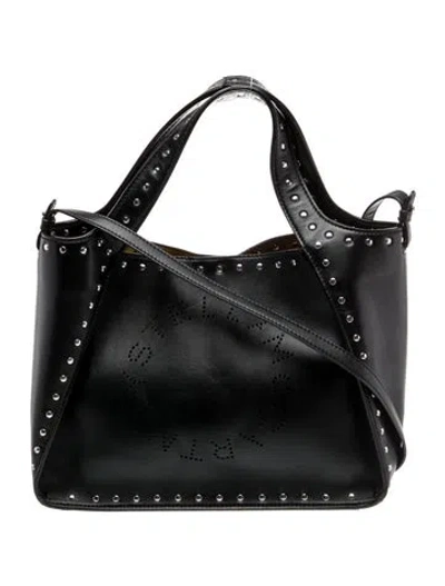 Pre-owned Stella Mccartney Leather Crossbody Bag In Black