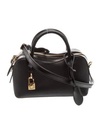 Pre-owned Stella Mccartney Leather Crossbody Bag In Black