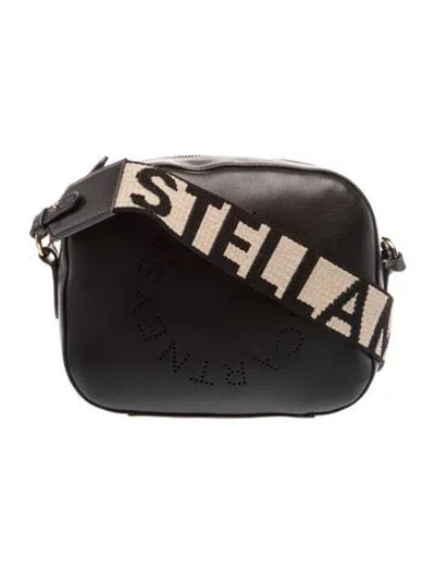 Pre-owned Stella Mccartney Leather Crossbody Bag In Black