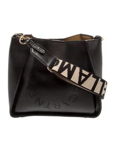Pre-owned Stella Mccartney Leather Crossbody Bag In Black