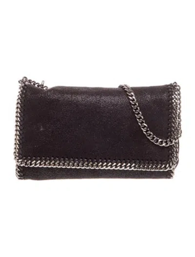 Pre-owned Stella Mccartney Leather Crossbody Bag In Black