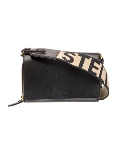 Pre-owned Stella Mccartney Leather Crossbody Bag In Black