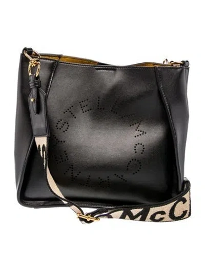 Pre-owned Stella Mccartney Leather Crossbody Bag In Black