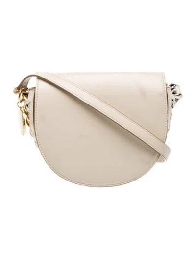 Pre-owned Stella Mccartney Leather Crossbody Bag In Neutral
