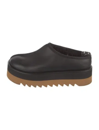 Pre-owned Stella Mccartney Leather Flats In Black