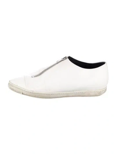 Pre-owned Stella Mccartney Leather Flats In White