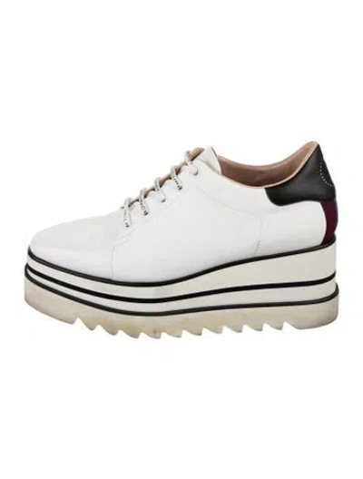 Pre-owned Stella Mccartney Leather Flats In White