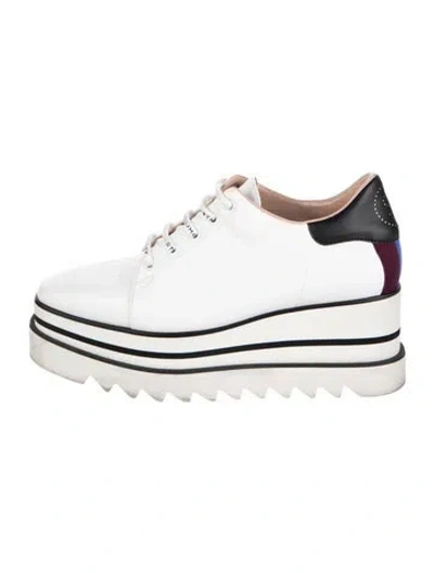 Pre-owned Stella Mccartney Leather Flats In White