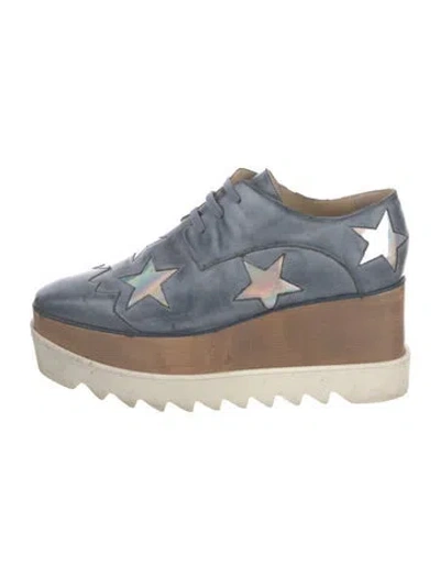 Pre-owned Stella Mccartney Leather Graphic Print Chunky Sneakers