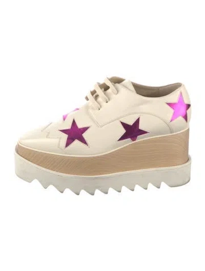 Pre-owned Stella Mccartney Leather Graphic Print Pumps In Neutral