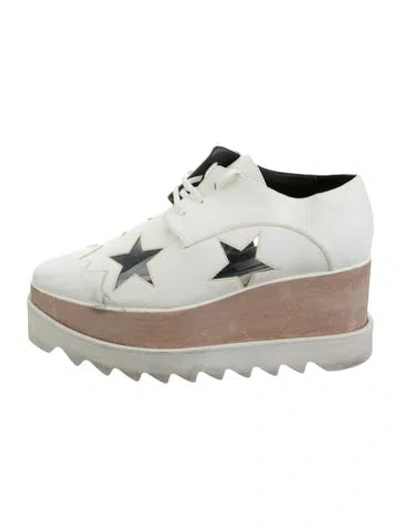 Pre-owned Stella Mccartney Leather Graphic Print Pumps In Neutrals