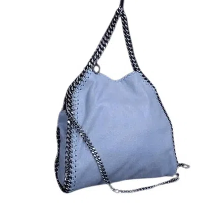 Pre-owned Stella Mccartney Leather Handbag Shoulder Bag Tote Bag () In Blue