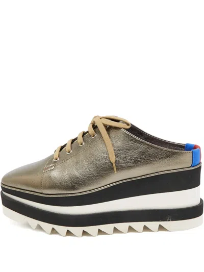 Pre-owned Stella Mccartney Leather Lace-up Mules