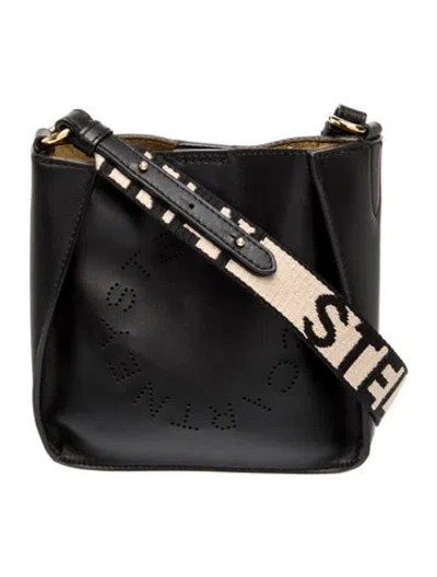 Pre-owned Stella Mccartney Leather Messenger Bag In Black