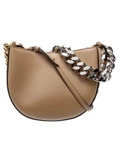 Pre-owned Stella Mccartney Leather Messenger Bag In Neutral