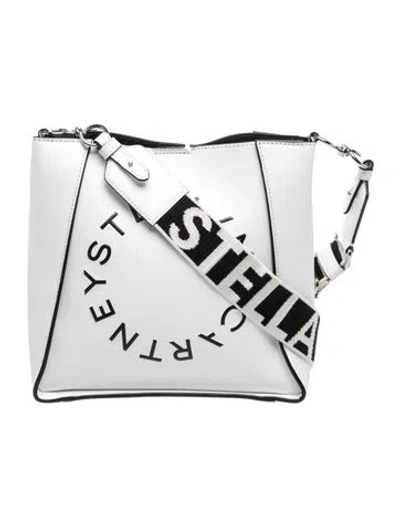 Pre-owned Stella Mccartney Leather Messenger Bag In Silver