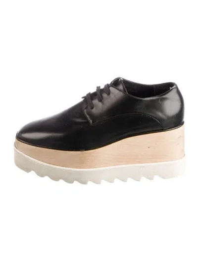 Pre-owned Stella Mccartney Leather Oxfords In Black