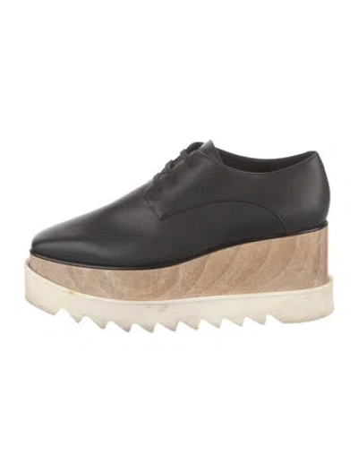 Pre-owned Stella Mccartney Leather Oxfords In Black