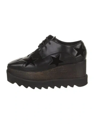 Pre-owned Stella Mccartney Leather Oxfords In Black