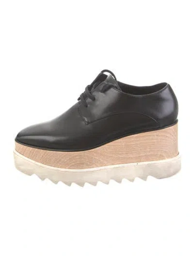 Pre-owned Stella Mccartney Leather Oxfords In Black