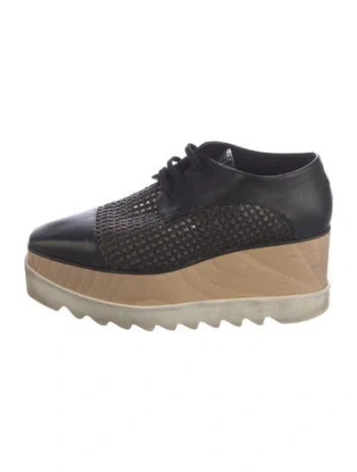 Pre-owned Stella Mccartney Leather Oxfords In Black