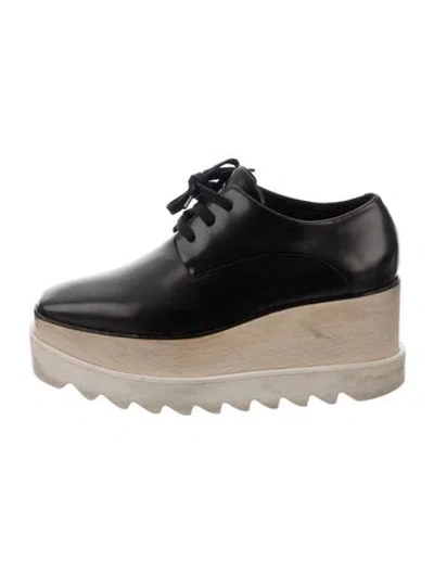 Pre-owned Stella Mccartney Leather Oxfords In Black