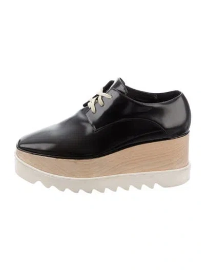 Pre-owned Stella Mccartney Leather Oxfords In Black