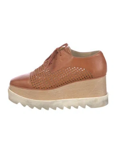 Pre-owned Stella Mccartney Leather Oxfords In Brown