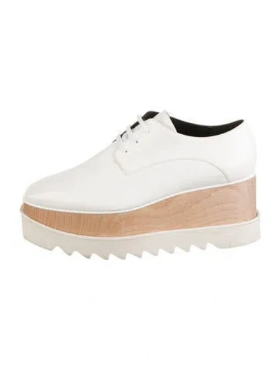 Pre-owned Stella Mccartney Leather Oxfords In Neutral