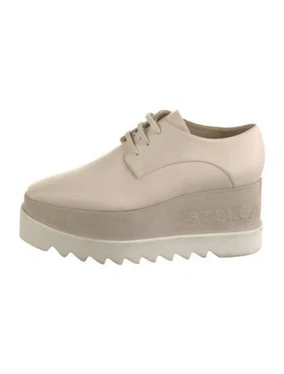 Pre-owned Stella Mccartney Leather Oxfords In Neutral