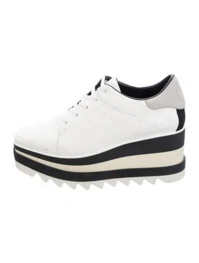 Pre-owned Stella Mccartney Leather Patterned Pumps In White