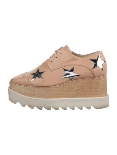 Pre-owned Stella Mccartney Leather Patterned Sneakers In Pink