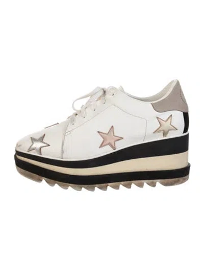 Pre-owned Stella Mccartney Leather Printed Oxfords In Multi