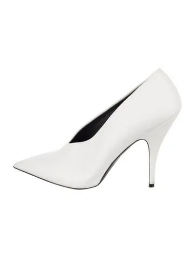 Pre-owned Stella Mccartney Leather Pumps In White