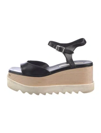 Pre-owned Stella Mccartney Leather Sandals In Black