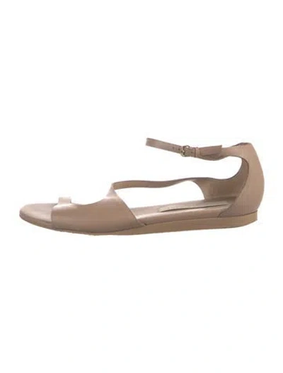 Pre-owned Stella Mccartney Leather Sandals In Neutral