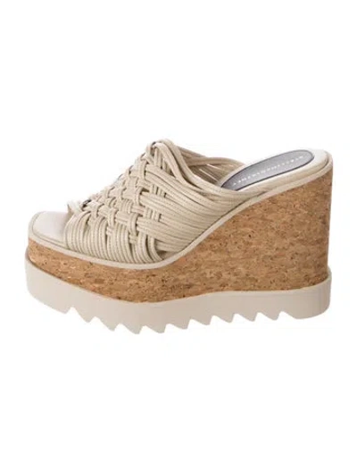 Pre-owned Stella Mccartney Leather Sandals In Neutrals