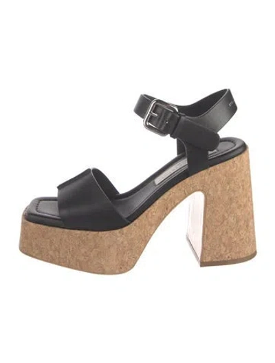 Pre-owned Stella Mccartney Leather Sandals In Neutrals